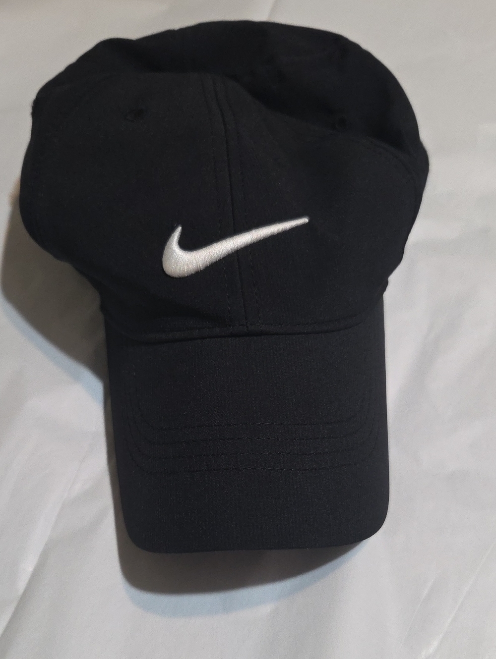 Nike Black Baseball Cap with White Swoosh